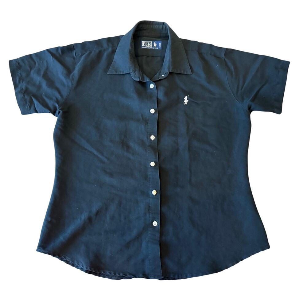 POLO Ralph Lauren Black S/S Button Down Casual Shirt Boys / Kids size L